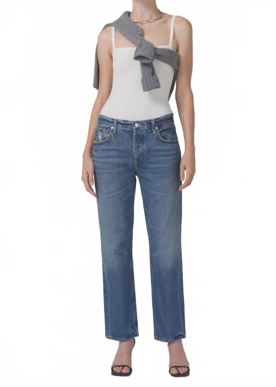 NEW CITIZENS OF HUMANITY neve low slung jeans in oasis